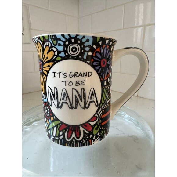 Lorrie Veasey our name is mud “It’s Grand To be Nana” Coffee Cup Mug - Picture 1 of 9
